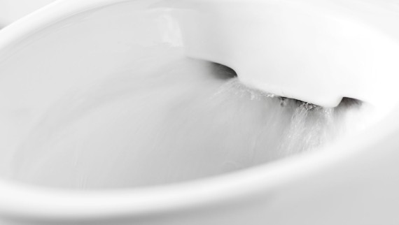 Rimfree-spolning i Ifö Spira WC utan spolkant
